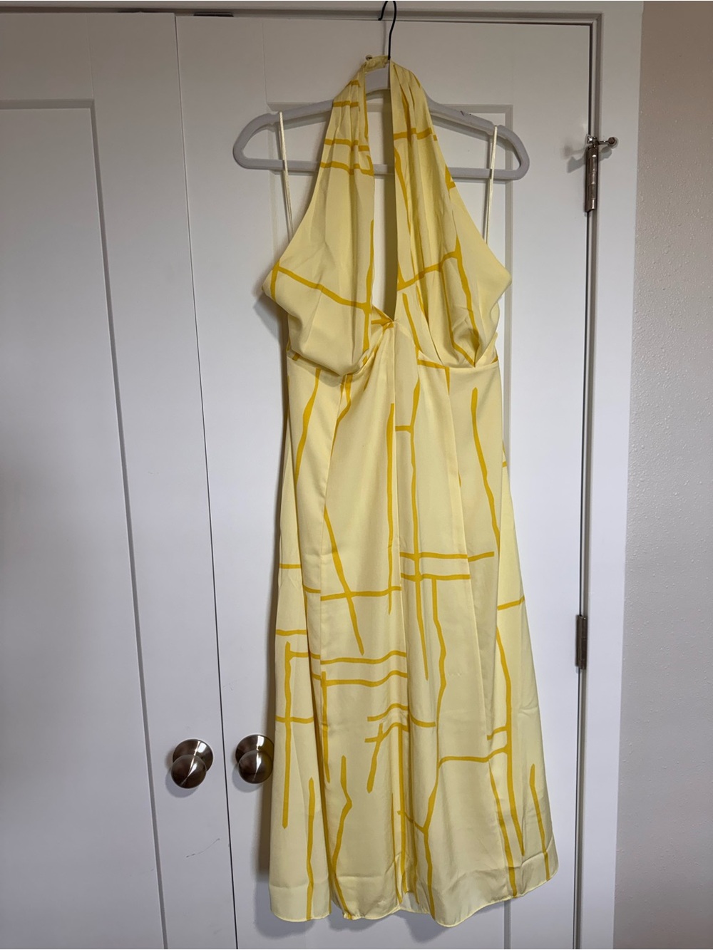 NWT Banana Republic Halter Midi in Yellow